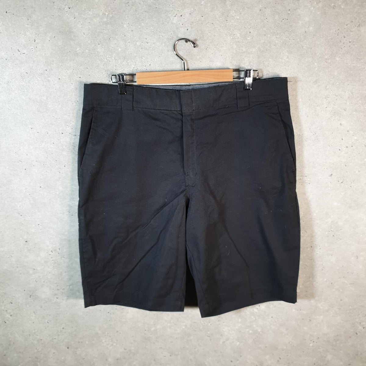 Vintage Dickies Carpenter Shorts Jorts Jeans Men’s W38 Black Relaxed Fit Baggy Workwear Big Fish Vintage