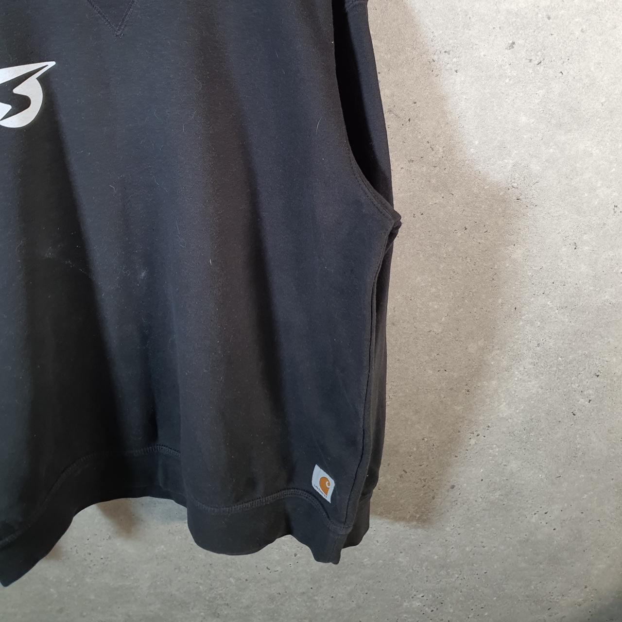 Vintage Carhartt Sweatshirt Mens Large Black Pullover Blank USA Original Fit