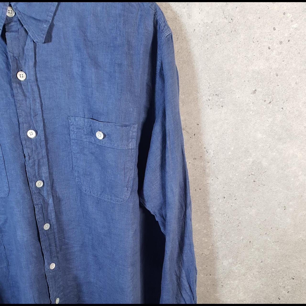 Vintage Ralph Lauren Button Down Shirt Men’s XL Blue Classic Fit Pockets