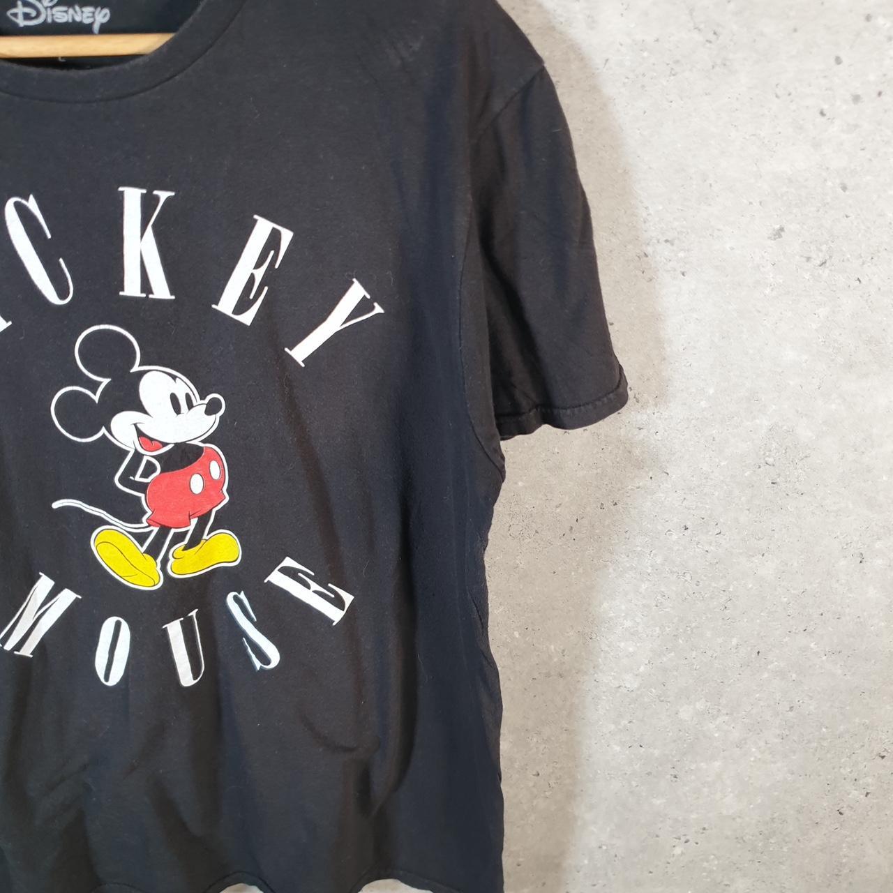 Vintage Disney Land Mickey Mouse T Shirt Men’s Large Black Logo Graphic Cartoon