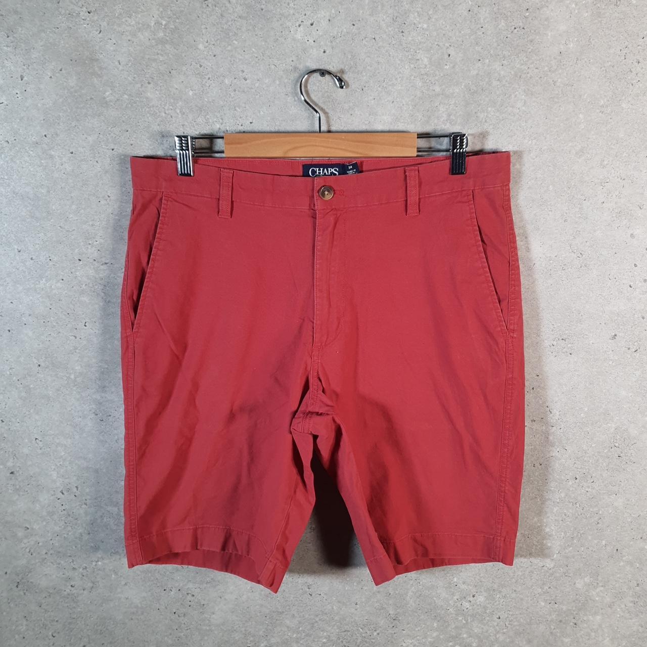 Vintage Chaps Ralph Lauren Polo Shorts Jorts Cargo Men’s W34 Red Baggy Cotton A4245