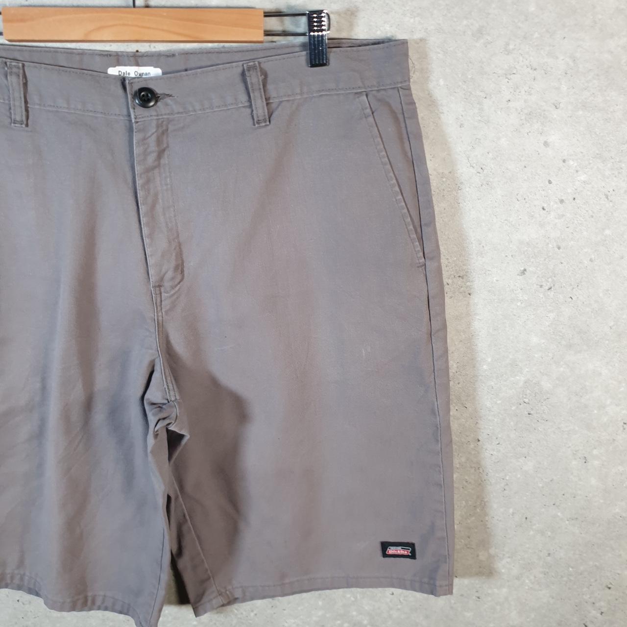 Vintage Dickies Baggy Chino Shorts Jorts Cargo Mens W38 Grey Loose Fit