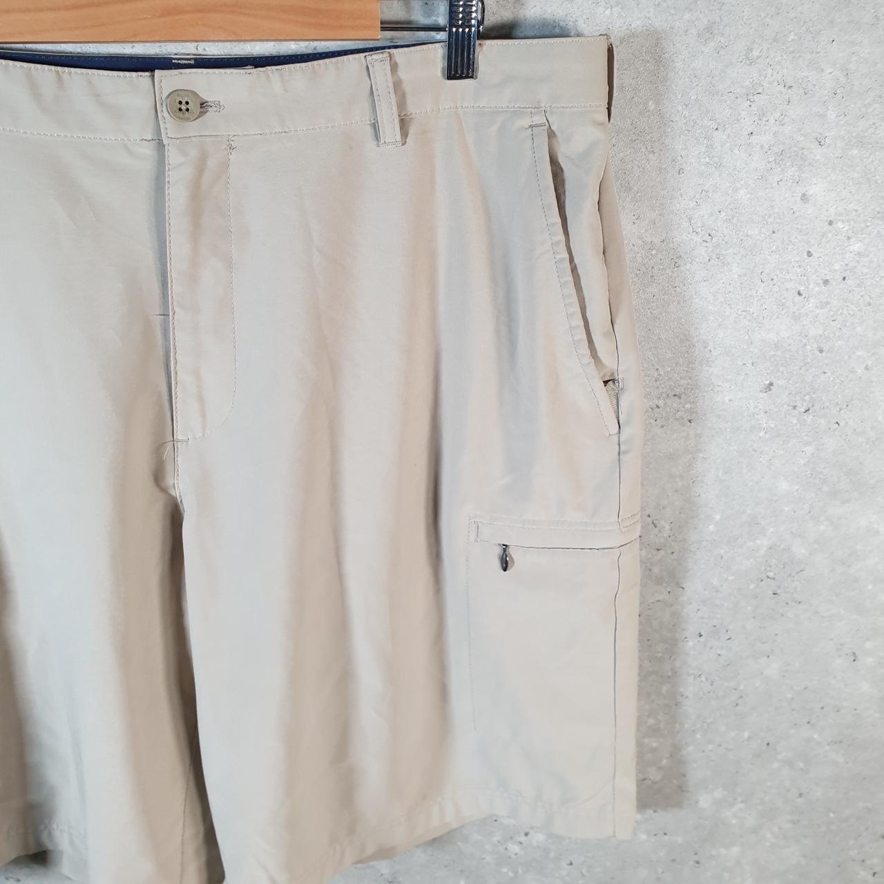 Vintage Izod Golf Chino Shorts Jorts Cargo Men’s W40 Brown Baggy Cotton