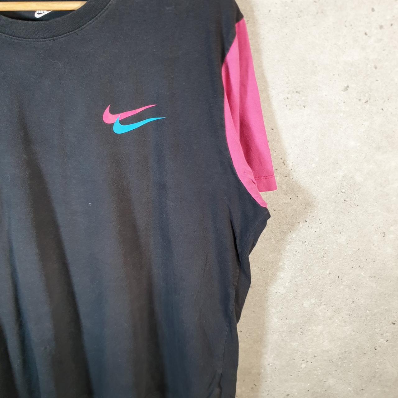 Vintage Nike Club Spellout T Shirt Men’s XL Black Graphic Swoosh Athletic