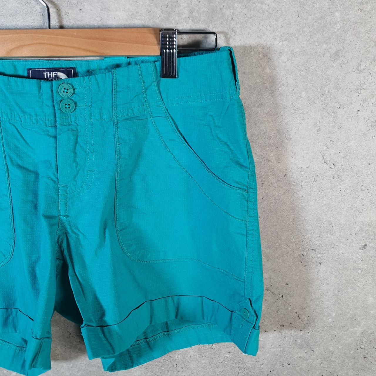 Vintage The North Face TNF Shorts Jorts Chino Cargo Womens UK8 Blue Baggy Cotton
