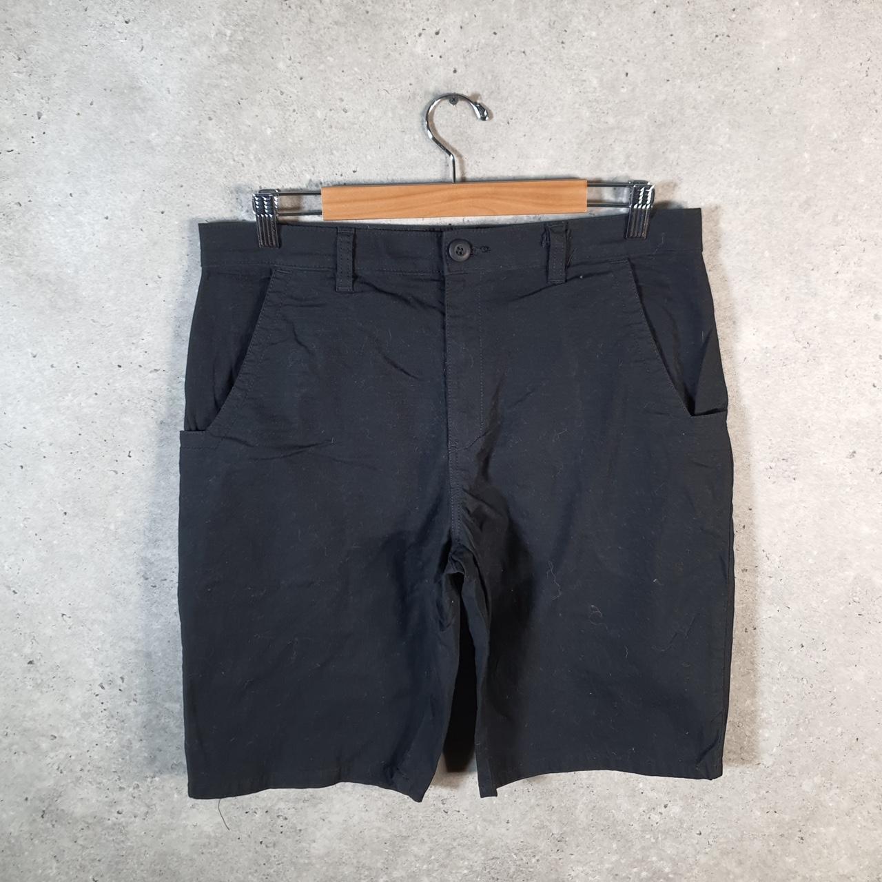 Vintage Dickies Baggy Chino Shorts Jorts Cargo Mens W32 Black Relaxed Fit