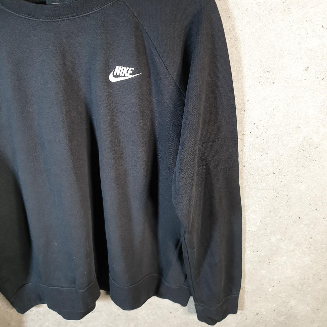 Vintage Nike Embroidered Club Sweatshirt Womens XL Black Swoosh Y2K