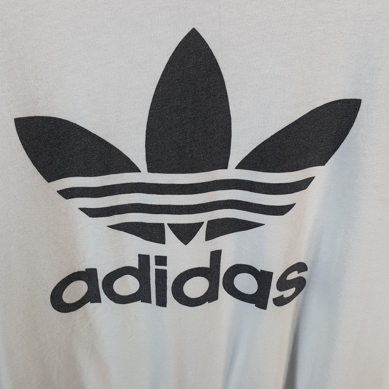 Vintage Adidas Spellout T Shirt Men’s Small White Sportswear Spellout Logo Athletic