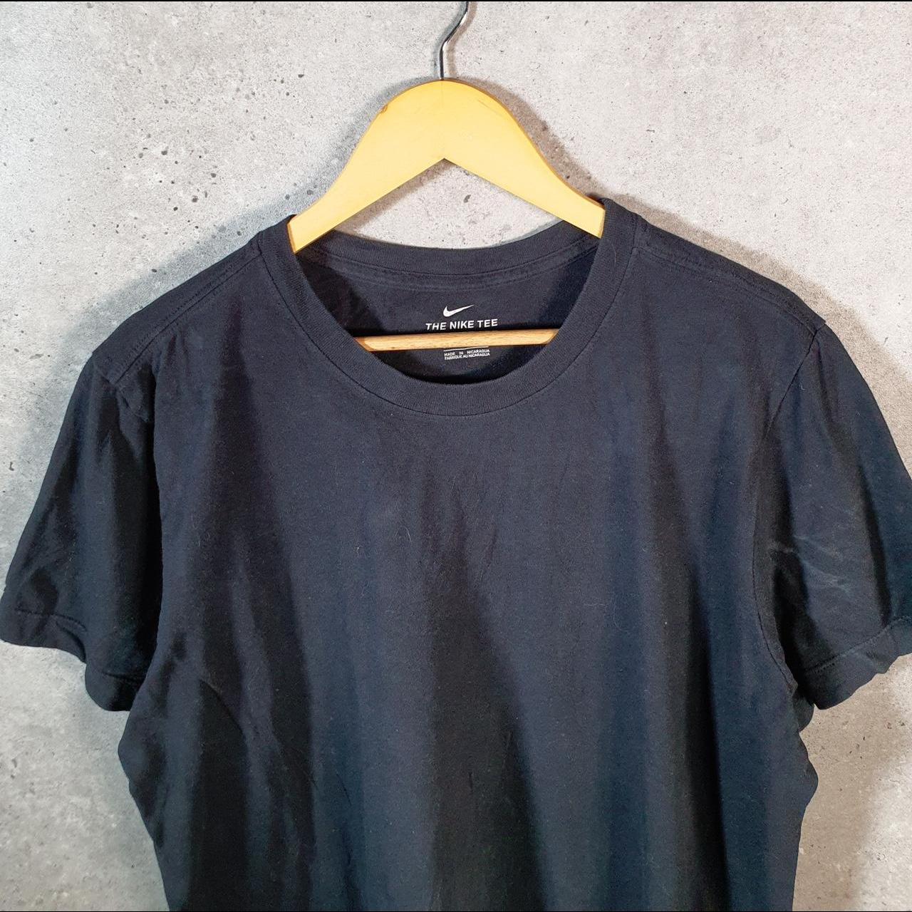 Vintage Nike Blank T Shirt Shirt Men’s Large Black Baggy Casual Athletic C9583