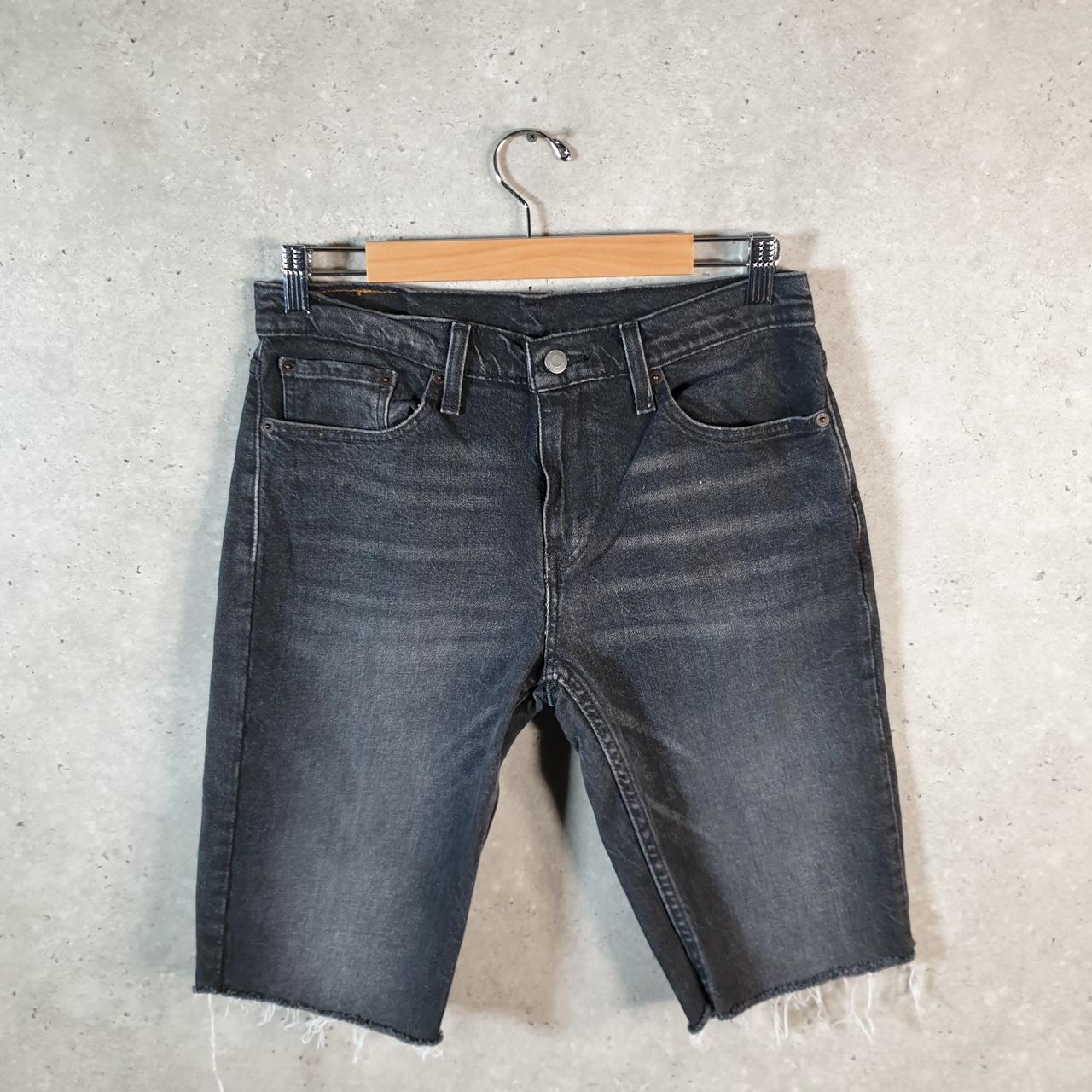 Vintage Levi’s 511 Cut Off Denim Shorts Jorts Cargo Men’s W31 Grey Baggy Cotton