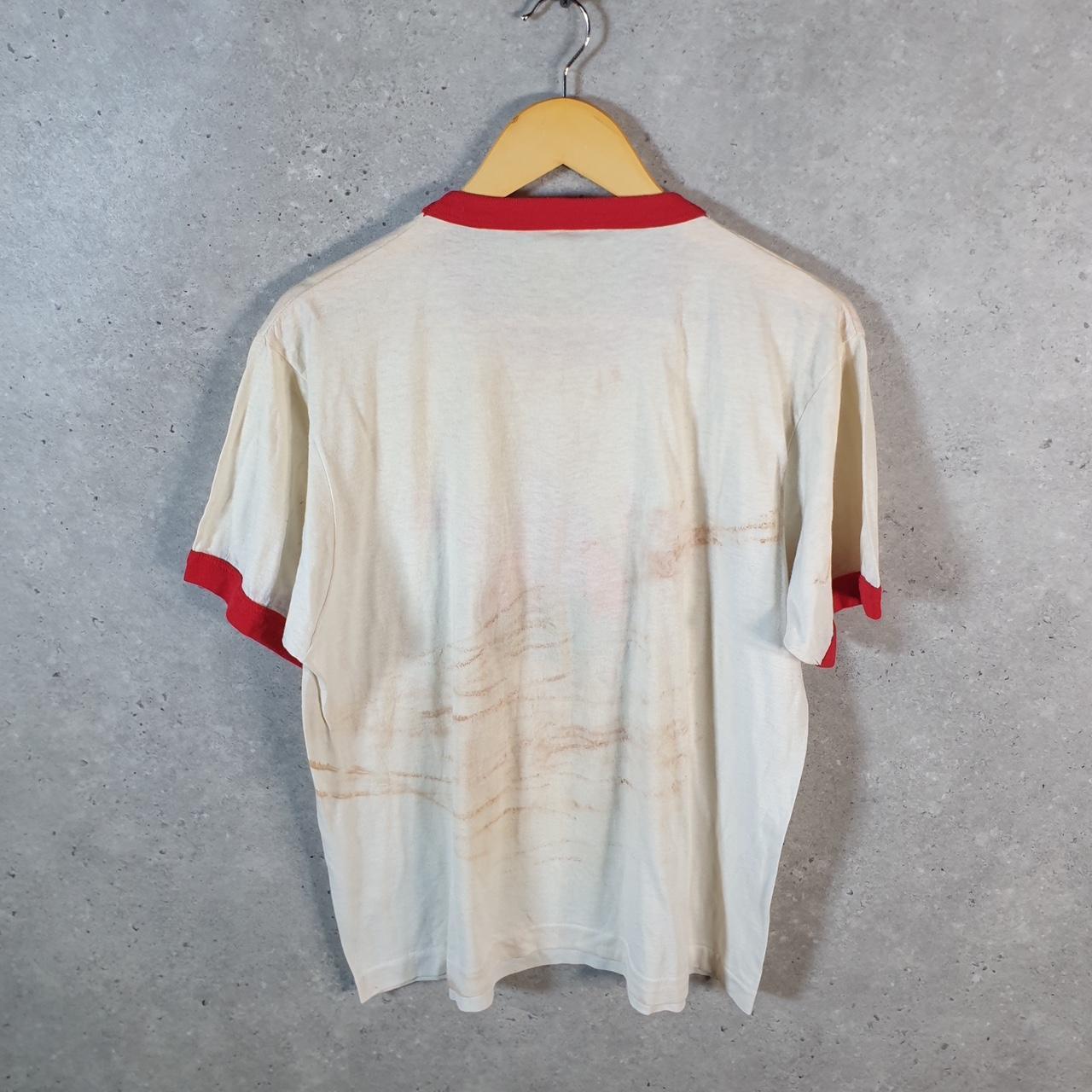 Vintage Brush Up Against The best Cover The Earth 90s USA Single Stitch T Shirt Men’s Small White