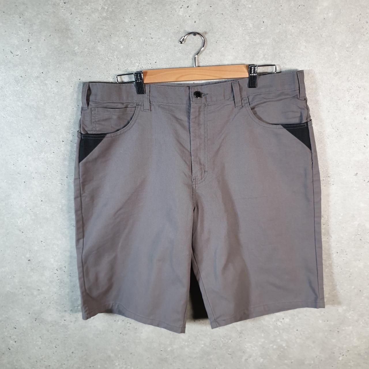 Vintage Dickies Baggy Chino Shorts Jorts Cargo Mens W38 Grey Relaxed Fit