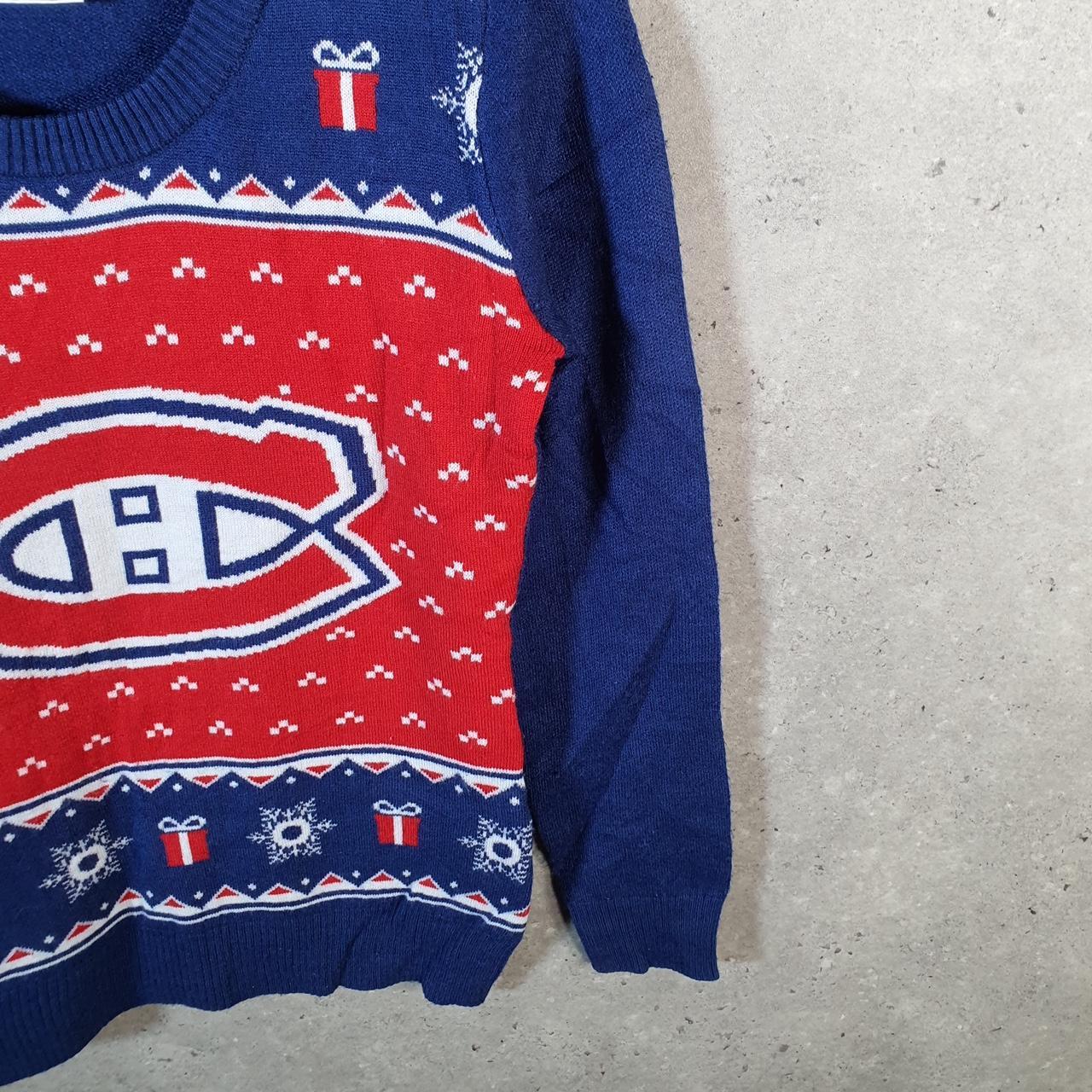 Vintage NHL Montreal Canadiens 90s Knit Sweater Men’s XS Blue Y2K Pullover American