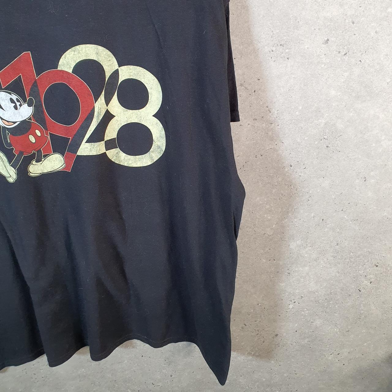 Vintage Disney Land Mickey Mouse T Shirt Men’s XL Black Logo Graphic Cartoon