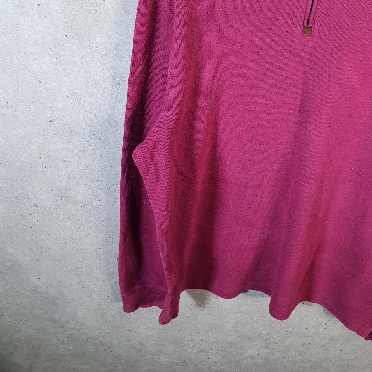 Vintage Ralph Lauren Polo 1/4 Zip Sweatshirt Men’s XL Pink Cotton Pullover Pony