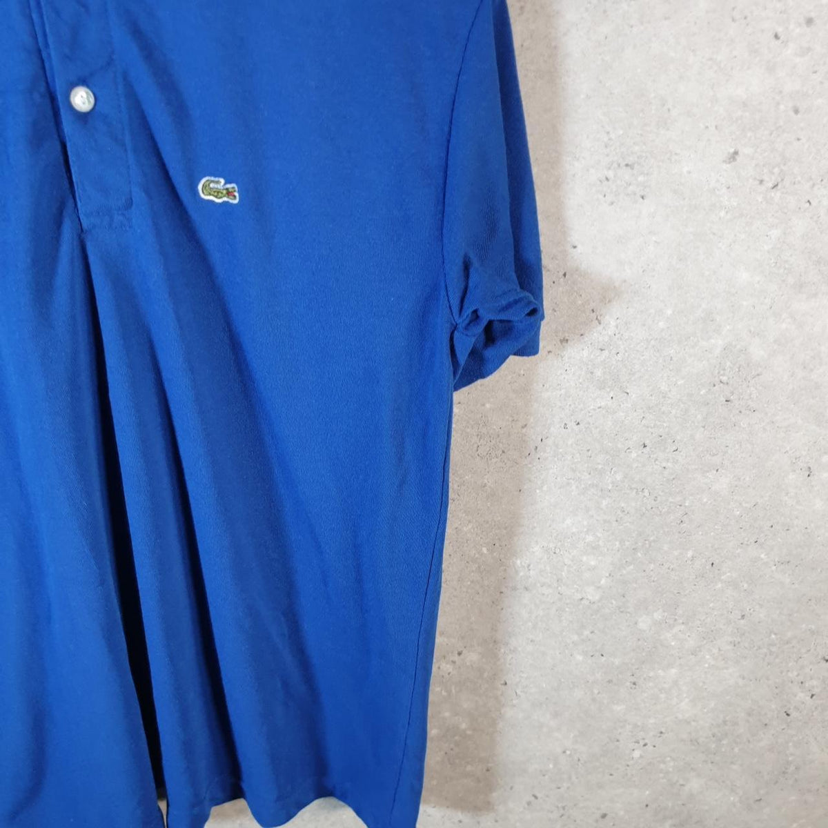 Vintage Lacoste Polo Shirt Men’s Large Blue Regular Fit Embroidered Logo