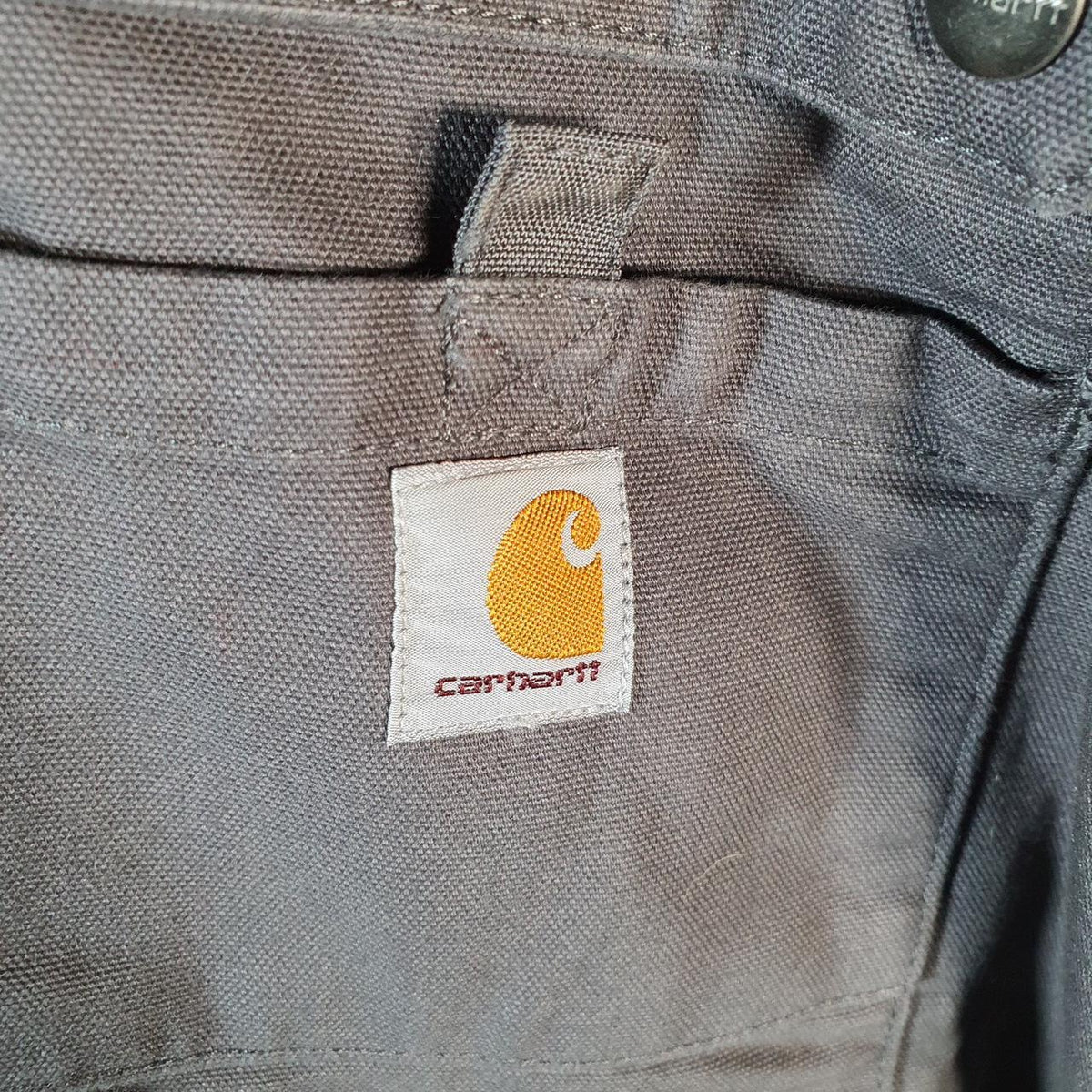 Vintage Carhartt Duck Blanket Lined Jacket Men’s XL Grey Canvas Relaxed Fit USA G2124