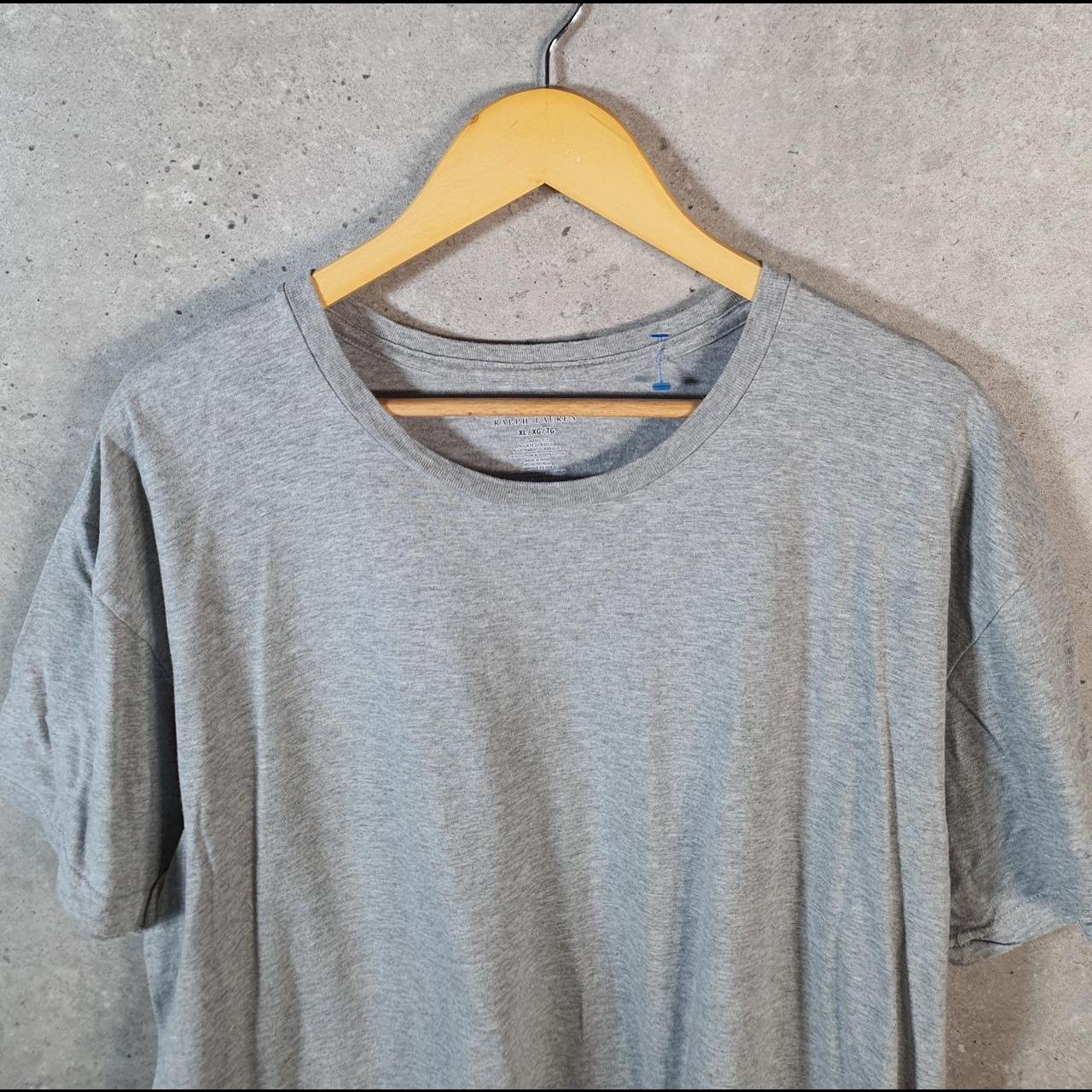 Vintage Ralph Lauren Polo T Shirt Men’s XL Grey Embroidered Pony Classic Fit C9084