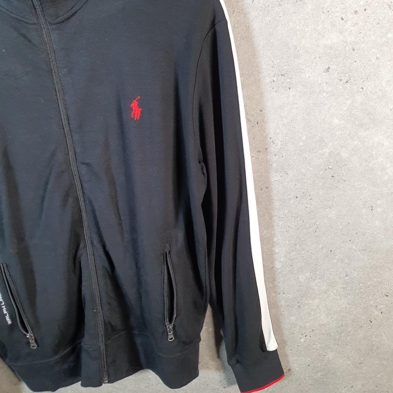 Vintage Ralph Lauren Polo Sweatshirt Men’s Small Black Cotton Full Zip Pony