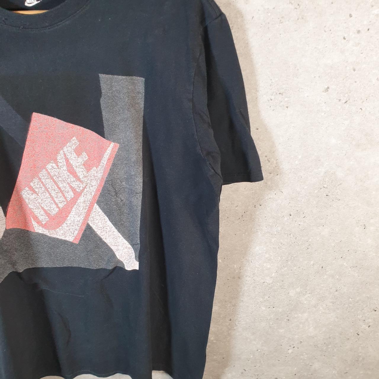 Vintage Nike Spellout T Shirt Men’s Large Black Logo Swoosh Athletic