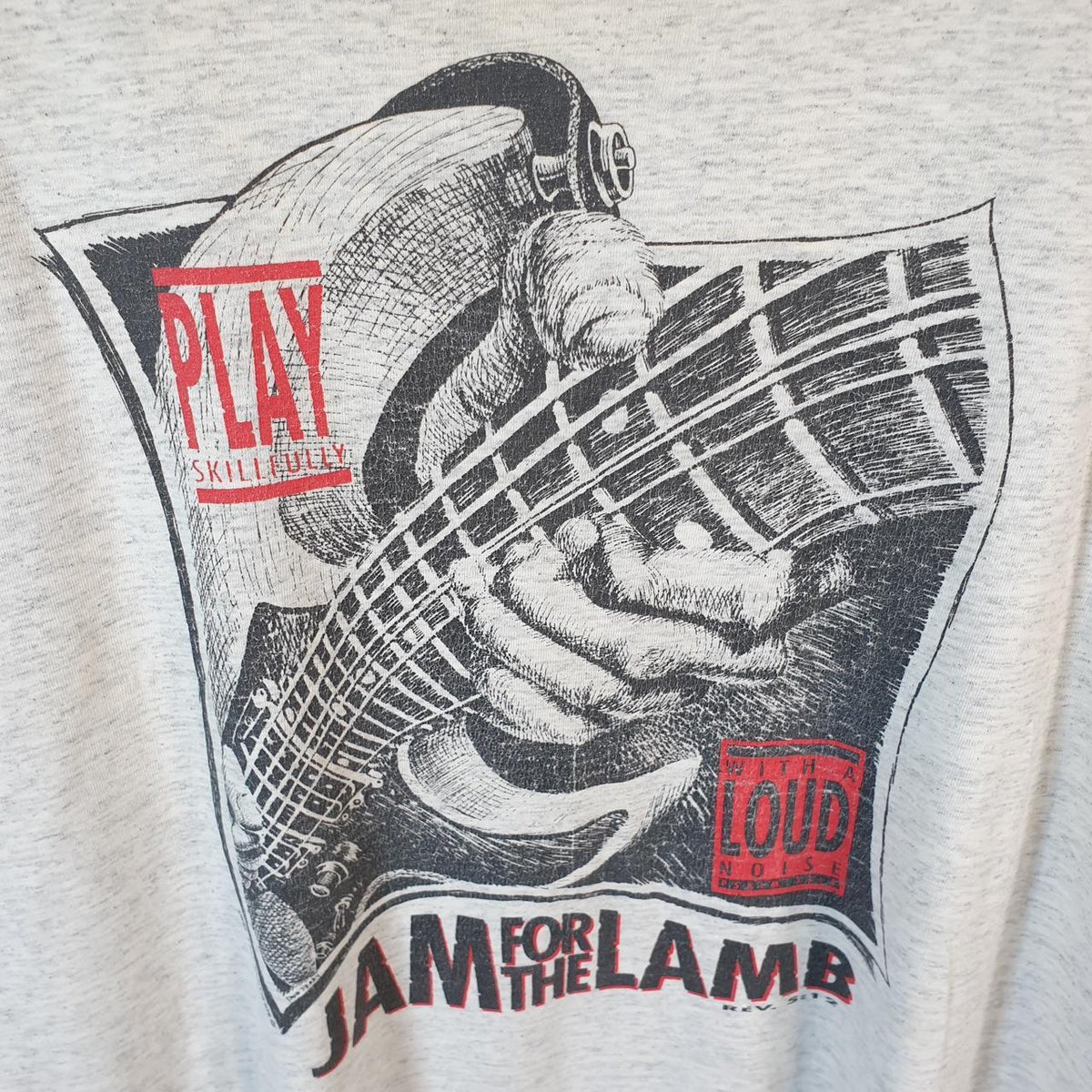 Vintage Allsport Jam For the Lamb 90s USA Single Stitch T Shirt Men’s 2XL Grey