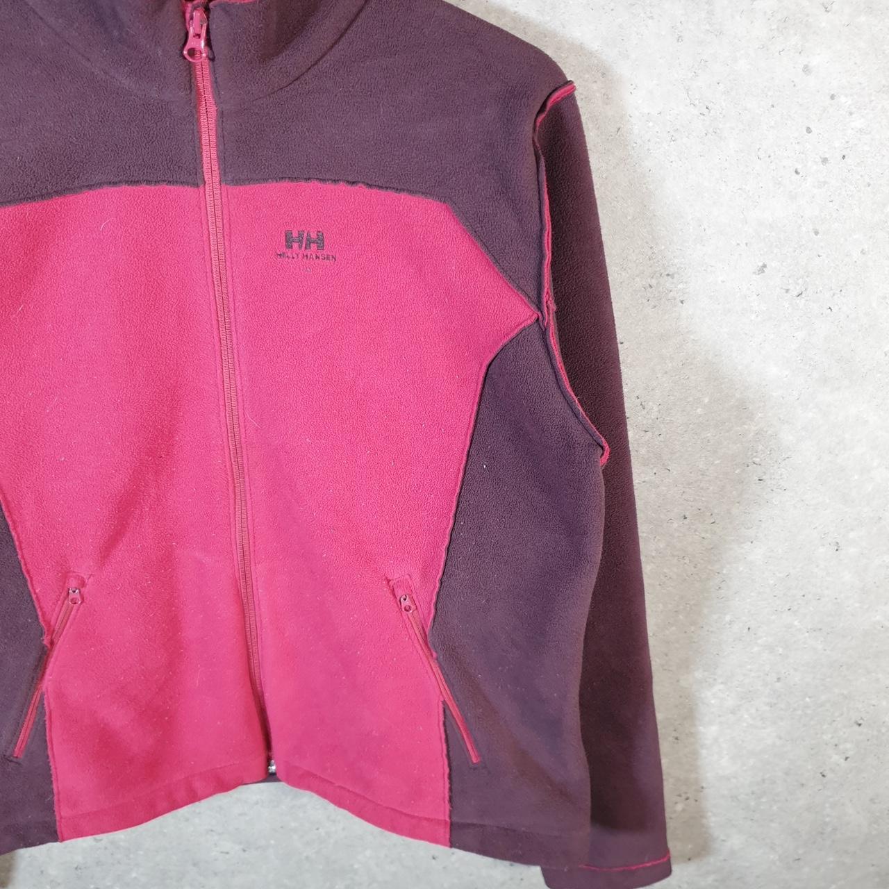 Helly Hansen Full Zip Fleece Sweatshirt Womens XL Pink Embroidered Logo