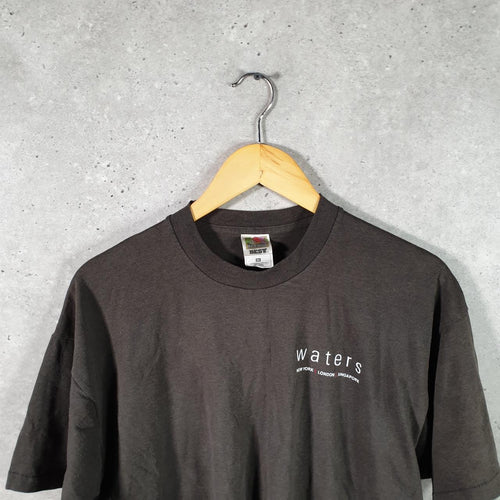 Vintage Best Fruit of the Loom 1997 Waters USA Single Stitch T Shirt Men’s XL Black Big Fish Vintage