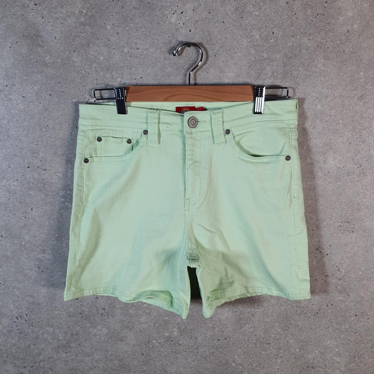 Vintage Dickies Carpenter Shorts Jorts Cargo Womens W30 Green Relaxed Fit Baggy Big Fish Vintage