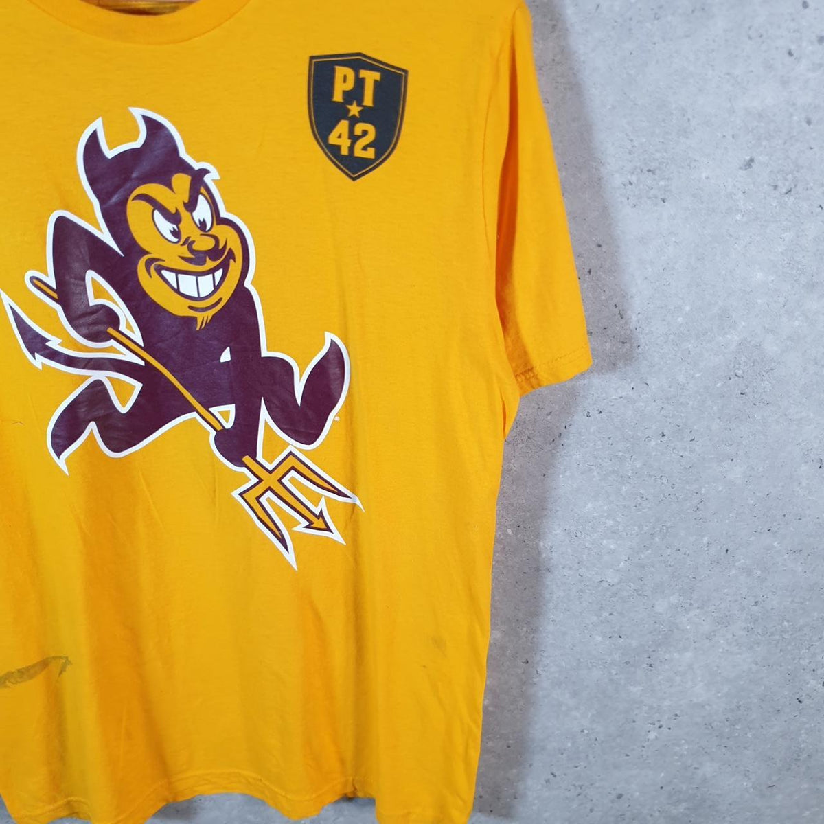 Vintage Adidas Go To Tee T Shirt Arizona State Uni Men’s Medium Orange Three Stripes