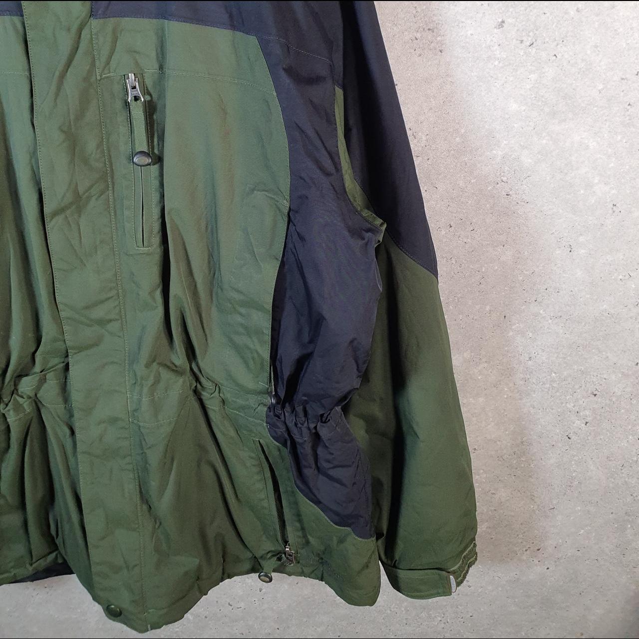 Vintage L.L. Bean Outdoors Nylon Jacket Mens Large Green Waterproof Hooded
