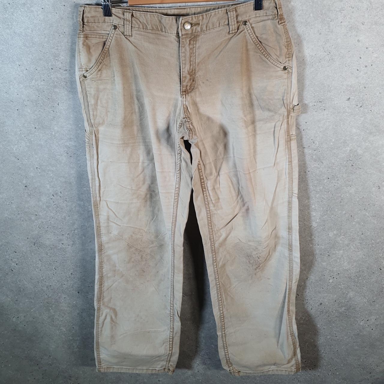 Vintage Carhartt Carpenter Trousers Womens W34 L30 Brown Original Fit Workwear