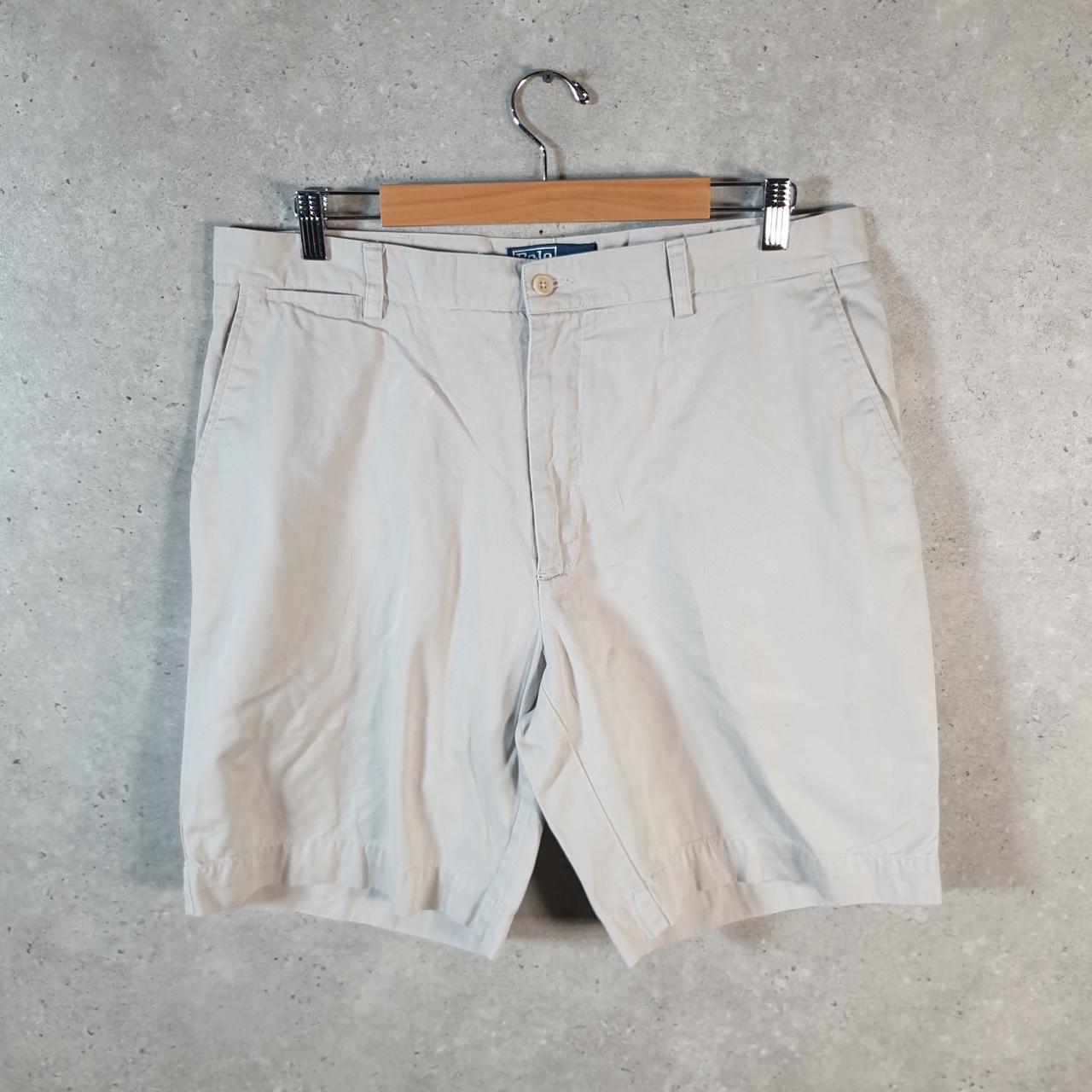 Vintage Ralph Lauren Polo Shorts Jorts Chino Cargo Men’s W36 Brown Baggy Cotton