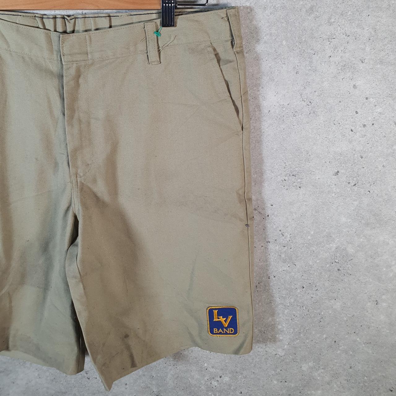 Vintage Dickies Baggy Chino Shorts Jorts Cargo Womens W34 Brown Regular Fit