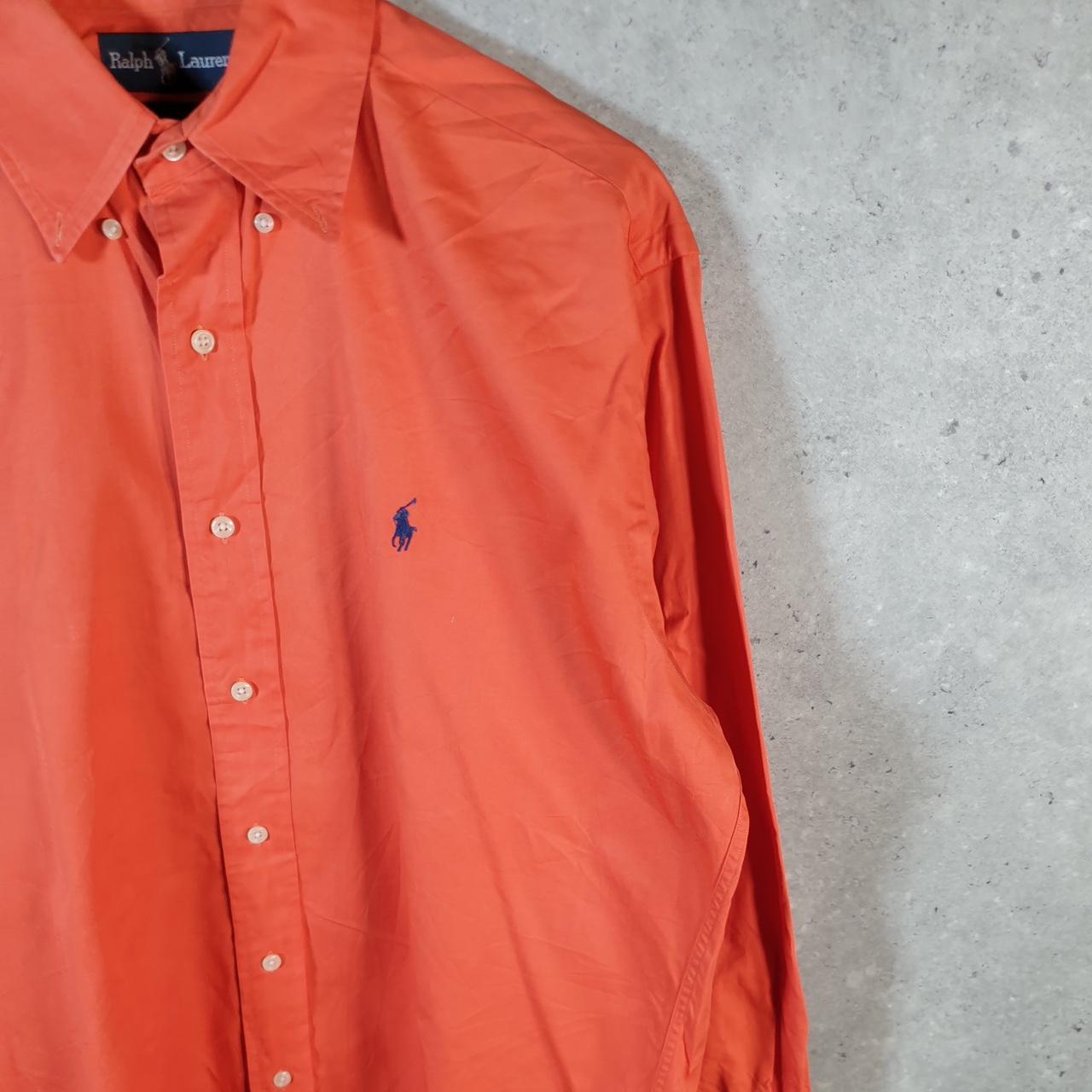 Vintage Ralph Lauren Button Down Shirt Men’s Small Red Blake Fit Pony Cotton