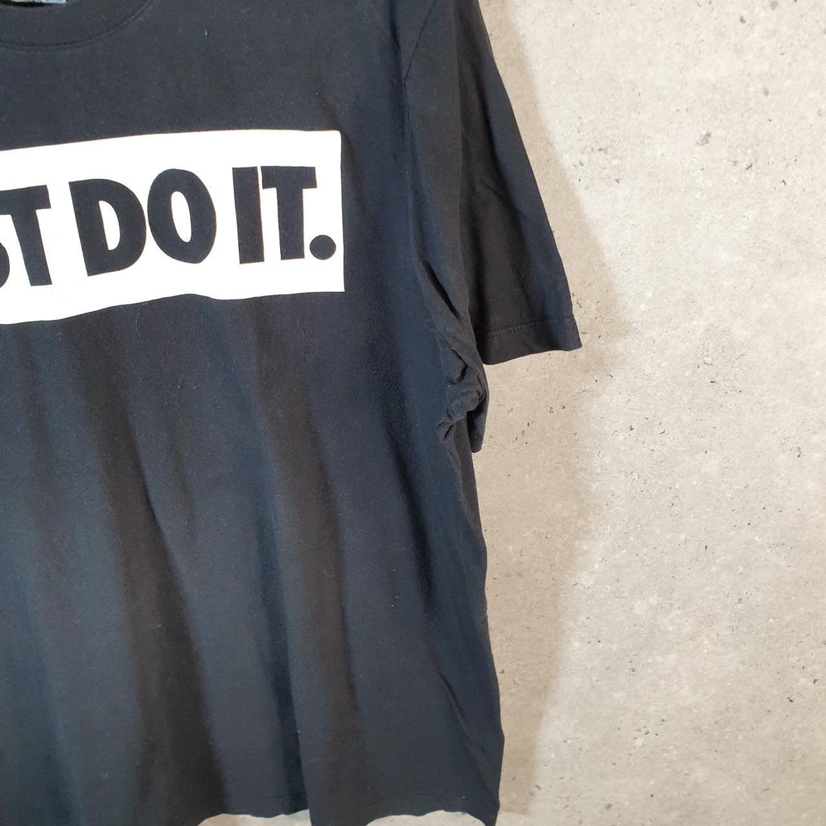 Vintage Nike Spellout Just Do It T Shirt Men’s Large Black Logo Swoosh Athletic