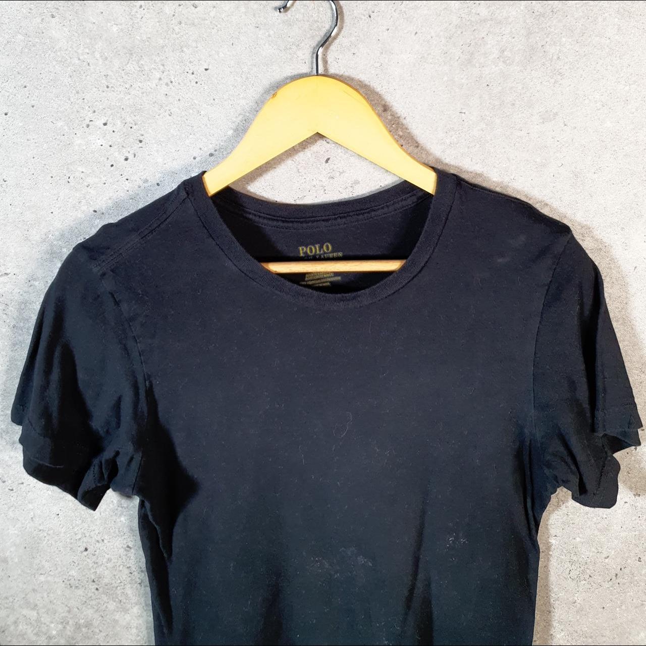 Vintage Ralph Lauren Polo T Shirt Men’s Small Black Embroidered Pony Slim Fit C9141