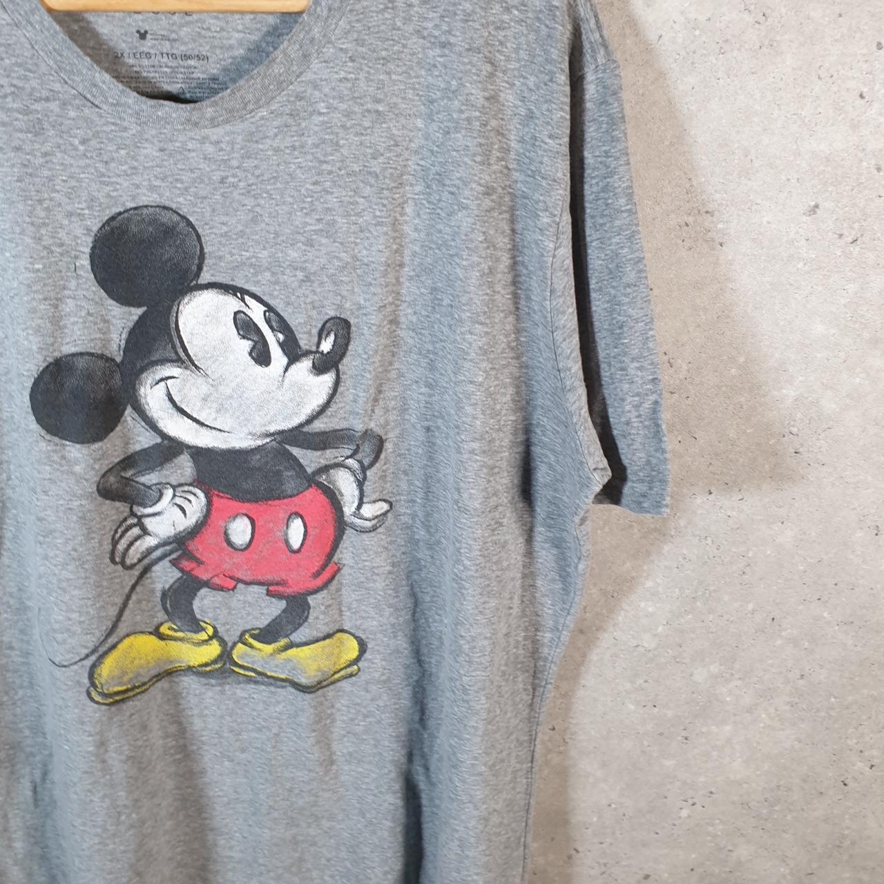 Vintage Disney Land Mickey Mouse T Shirt Men’s 2XL Grey Graphic Cartoon