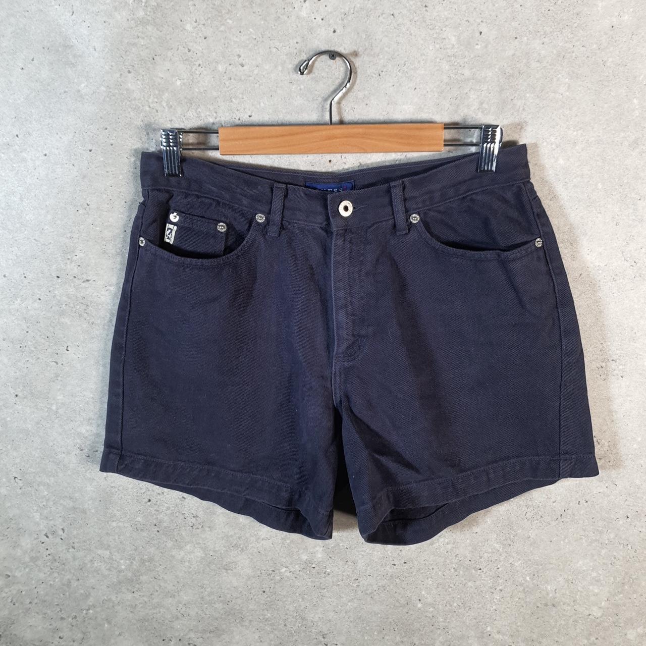 Vintage Guess Denim Shorts Jorts Cargo Men’s W31 Navy Blue Baggy Cotton