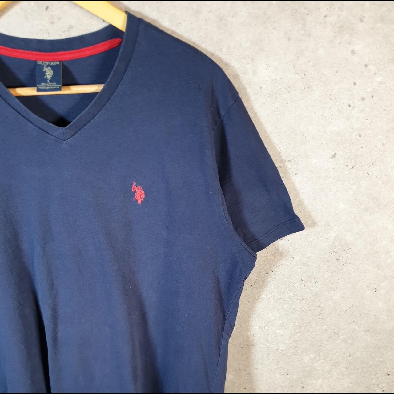 Vintage U.S. Polo Assn. Embroidered Logo T Shirt Mens Large Navy Blue Athletic Casual