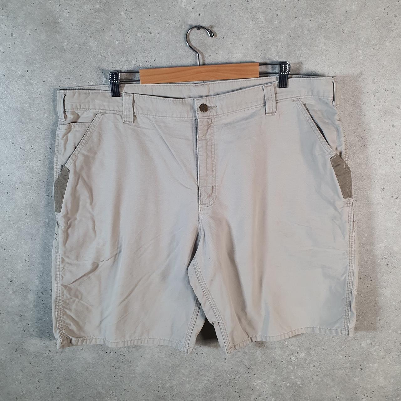 Vintage Carhartt Baggy Carpenter Shorts Jorts Cargo Men’s W42 Brown Relaxed Fit Workwear A4707