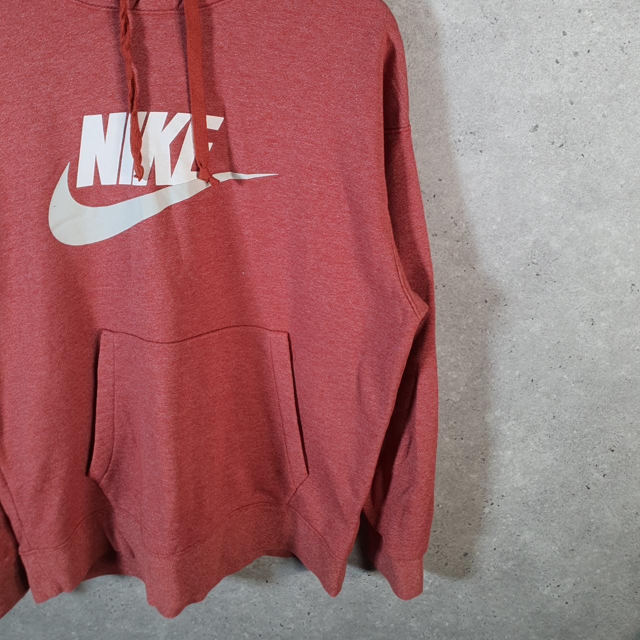Vintage Nike Club Hoodie Men’s Large Pink Swoosh Y2K Pullover