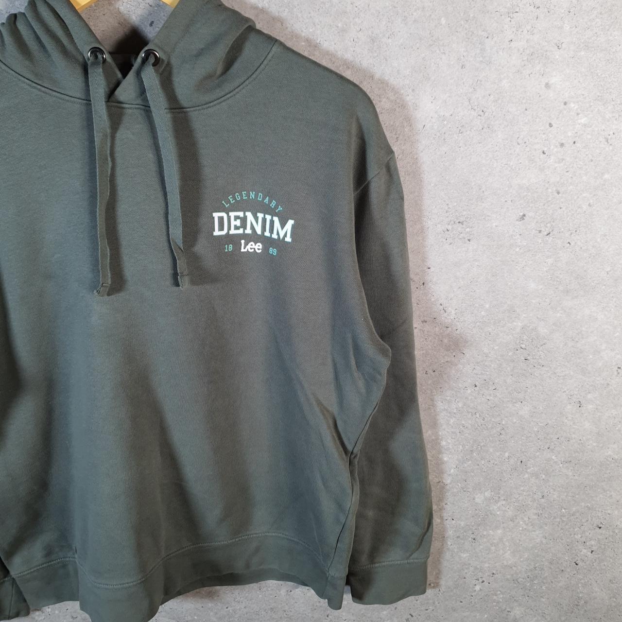 Vintage Lee Heavyweight Hoodie Womens Medium Green USA Pullover