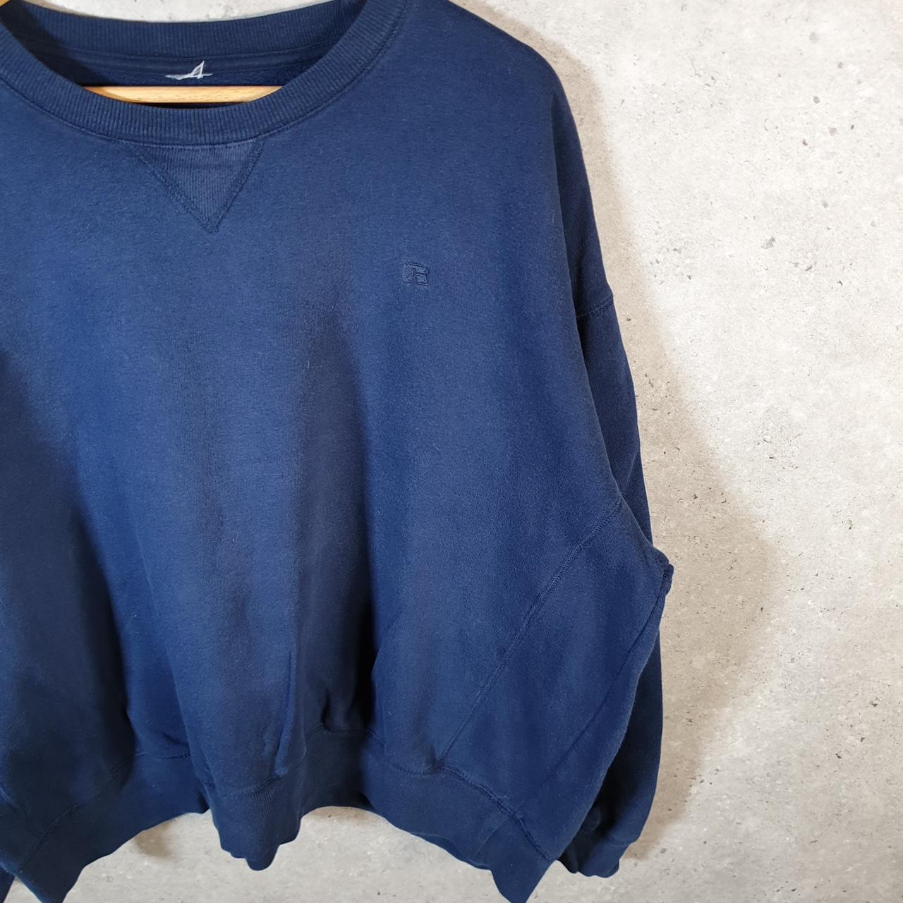 Vintage Russell Athletic Sweatshirt Men’s 2XL Navy Blue USA Baggy Blank