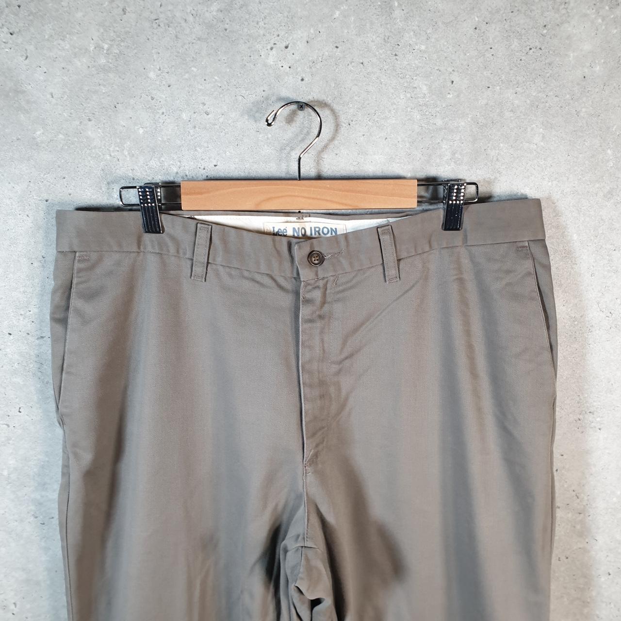 Vintage Lee Pant Chino Trousers Men’s W38 L32 Grey Relaxed Straight Big Fish Vintage