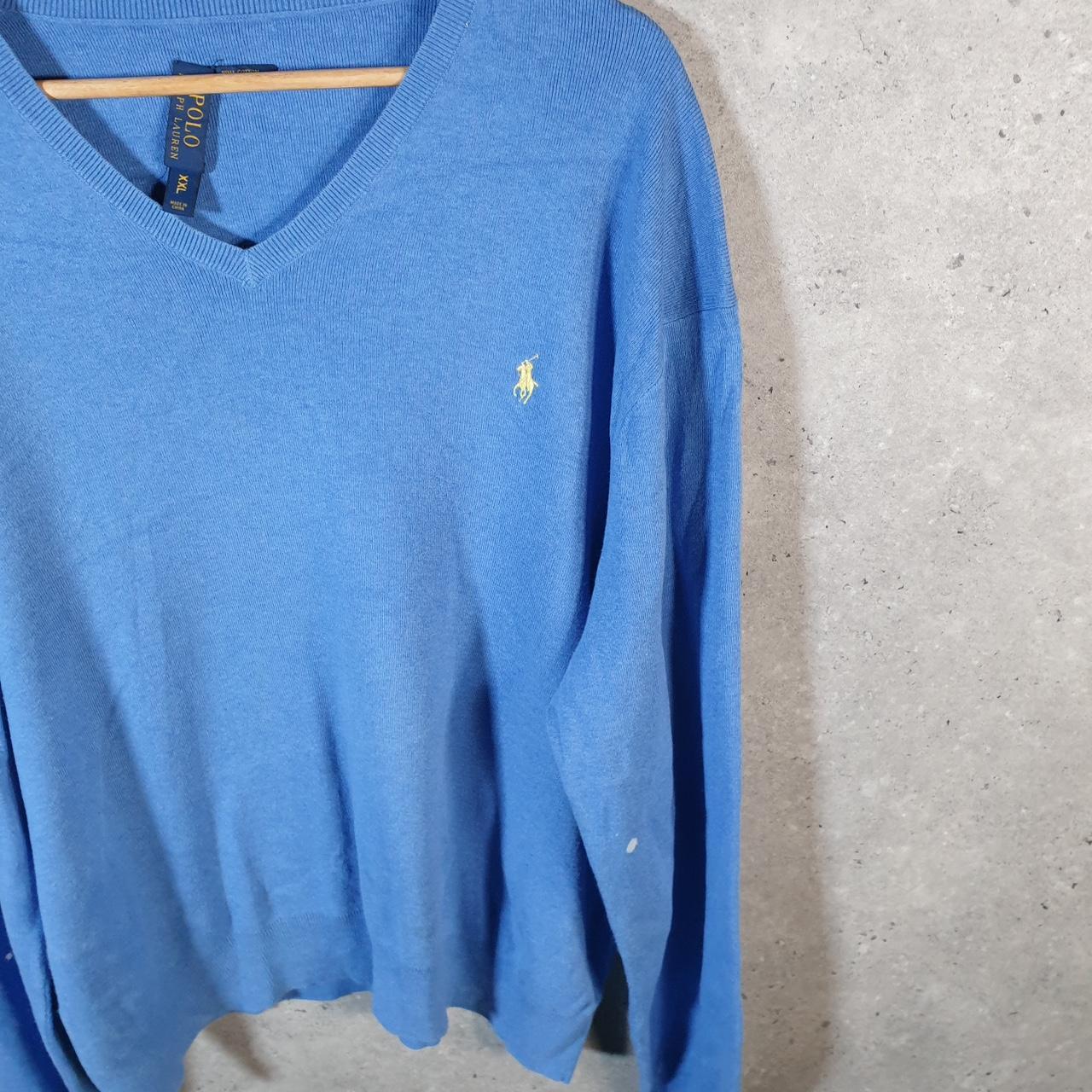 Vintage Ralph Lauren Polo Sweatshirt Men’s 2XL Blue Cotton Pullover Pony