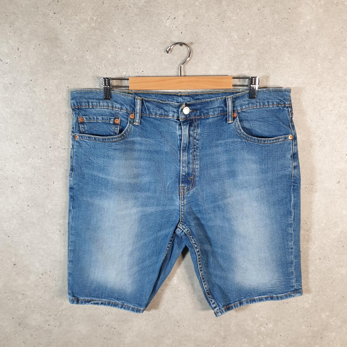 Vintage Levi’s 511 Baggy Shorts Jorts Cargo Men’s W40 Blue Relaxed Denim