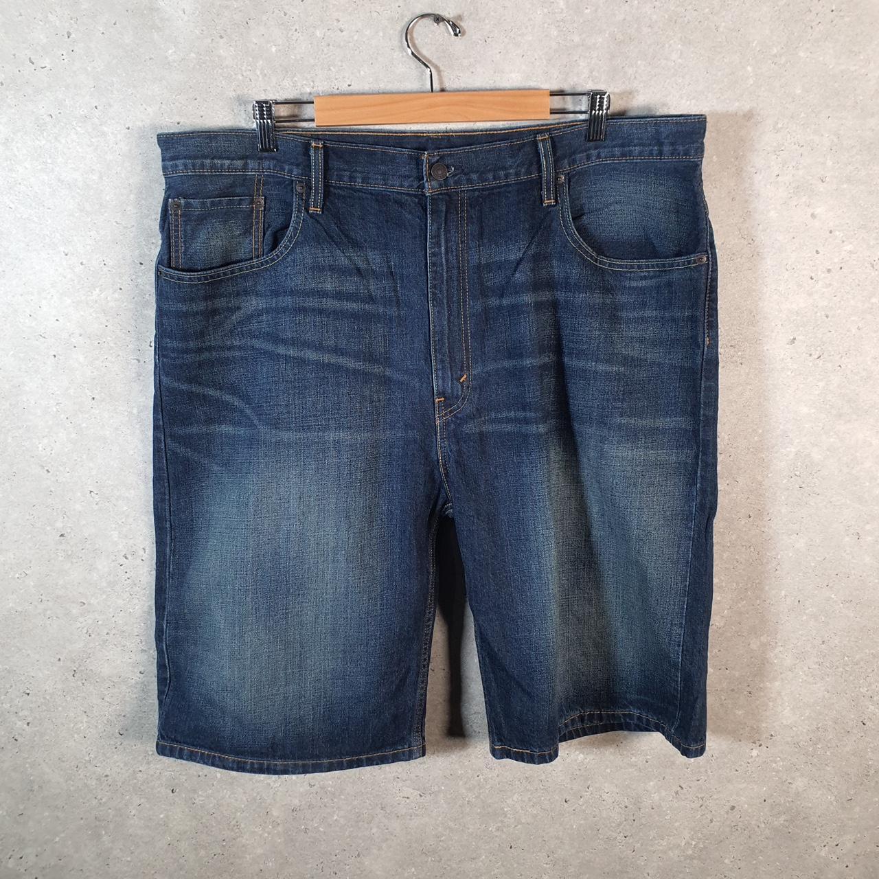 Vintage Levi’s 569 Baggy Shorts Jorts Cargo Mens W40 Blue Relaxed Denim