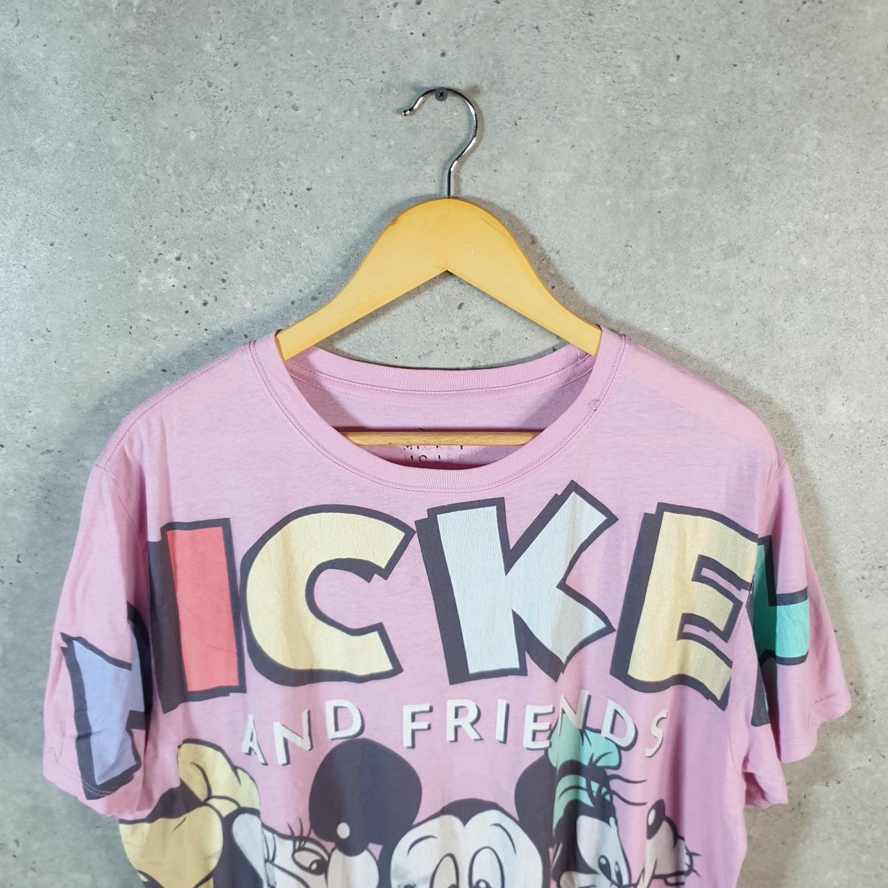 Vintage Disney Land Mickey Mouse T Shirt Womens 2XL Green Graphic Cartoon C9901