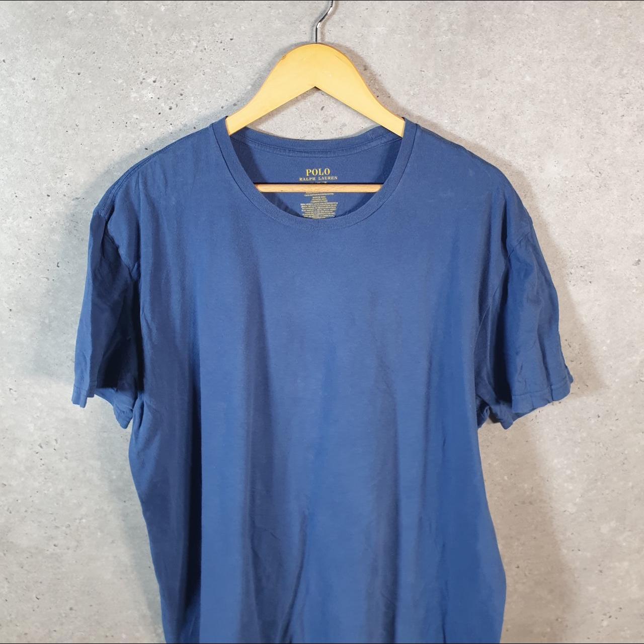 Vintage Ralph Lauren Polo T Shirt Men’s XL Blue Embroidered Classic Fit Pony C9041