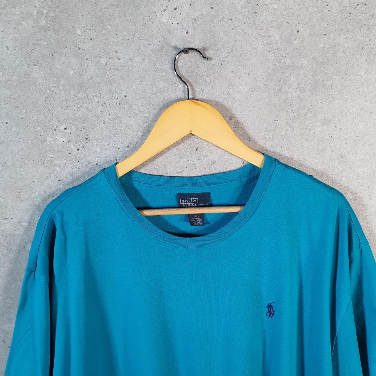 Vintage Ralph Lauren Polo Sport T Shirt Men’s XL Blue  Classic Fit Embroidered Pony C8721